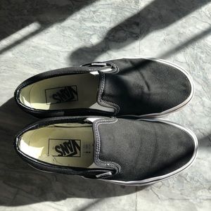 black slip on vans